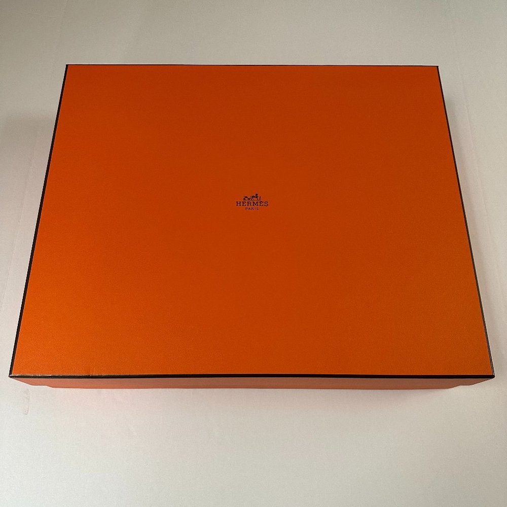 Hermes Authentic Empty Orange Box - 18" x 15" x 4"